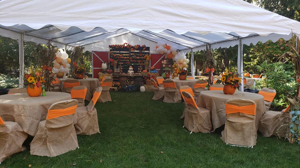 outdoor fall themed party