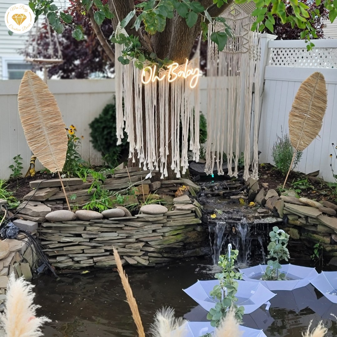 boho outdoor baby shower