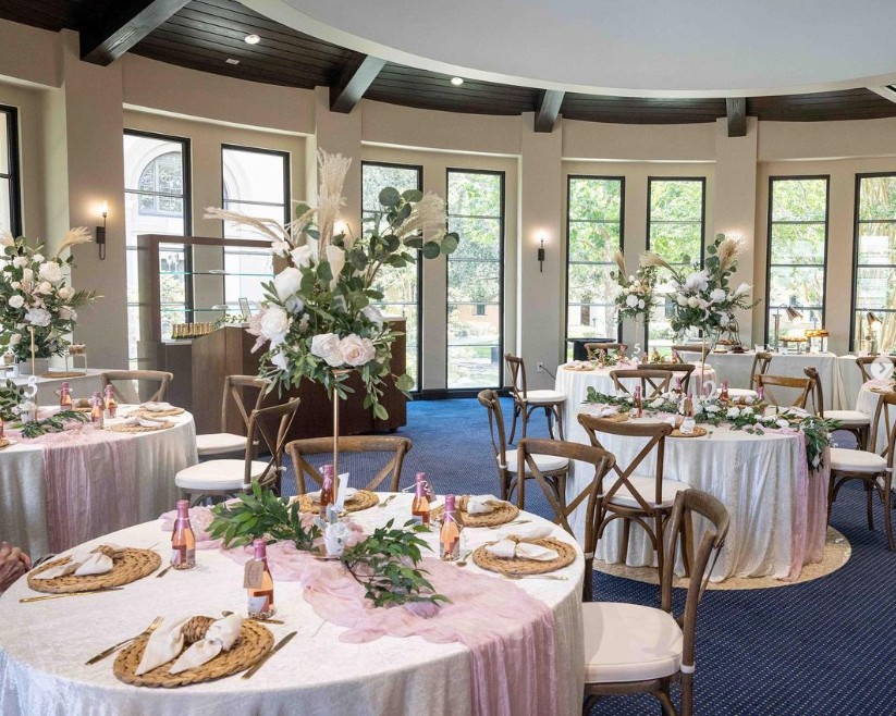 simple, rustic wedding reception